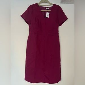 New with tags - JCrew short sleeve magenta dress - Size 10